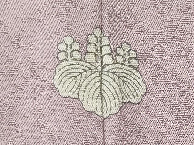 平和屋着物■上質な色無地　霞地紋　鴇鼠色　正絹　逸品　CABI6425ou