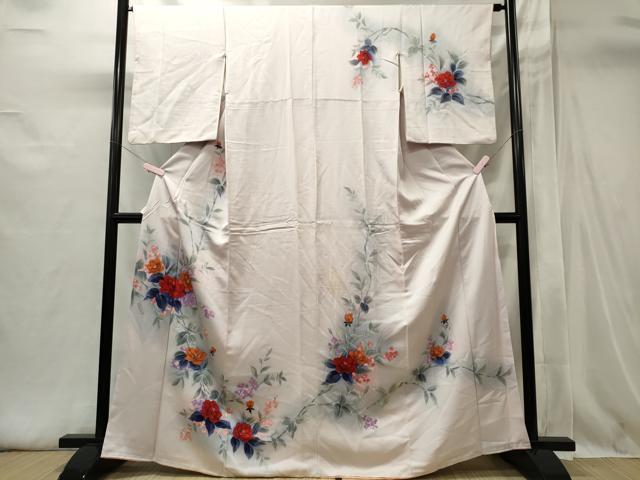 平和屋着物■訪問着　枝花文　暈し染め　正絹　逸品　CABI6426ou