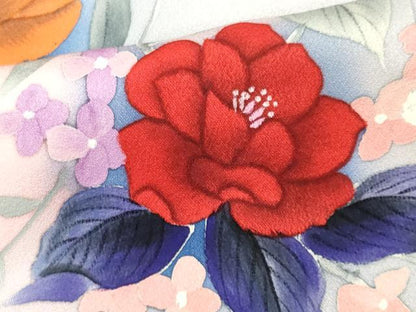 平和屋着物■訪問着　枝花文　暈し染め　正絹　逸品　CABI6426ou