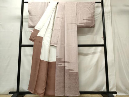 平和屋着物■訪問着　霞花文　正絹　逸品　CABI6436ou