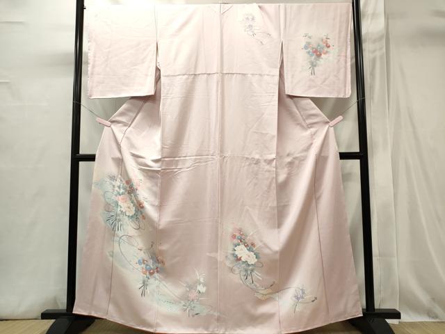 平和屋着物■訪問着　草花文　暈し染め　正絹　逸品　CABI6439ou