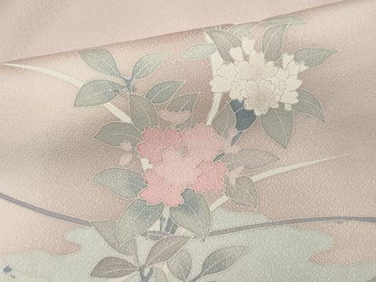 平和屋着物■訪問着　草花文　暈し染め　正絹　逸品　CABI6439ou