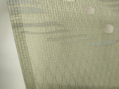 平和屋着物＊夏物　訪問着　紗　石畳文　銀彩　正絹　逸品　CABI6441ou