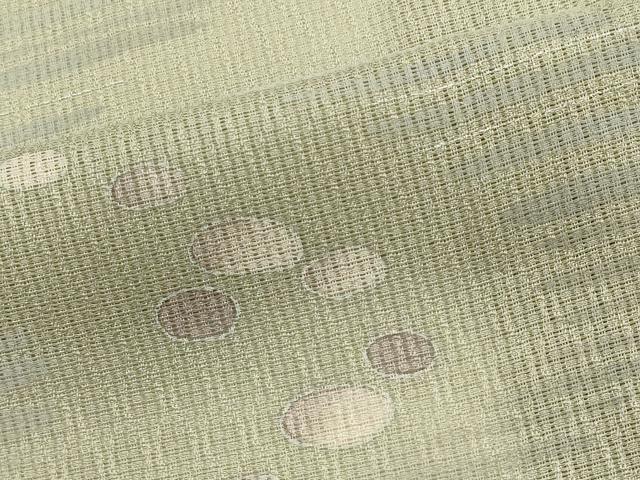平和屋着物＊夏物　訪問着　紗　石畳文　銀彩　正絹　逸品　CABI6441ou