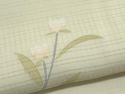 平和屋着物＊夏物　訪問着　友禅　絽　草花文　正絹　逸品　CABI6444ou
