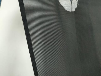 平和屋着物＊夏物　訪問着　作家物　絽　吉祥草花文　蛍暈し　黒地　正絹　逸品　CABI6448ou