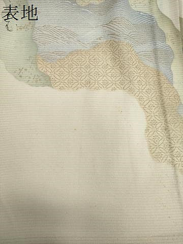 平和屋着物＊夏物　訪問着　絽　道長楽器文　金銀彩　ロング丈　正絹　逸品　CABI6461ou