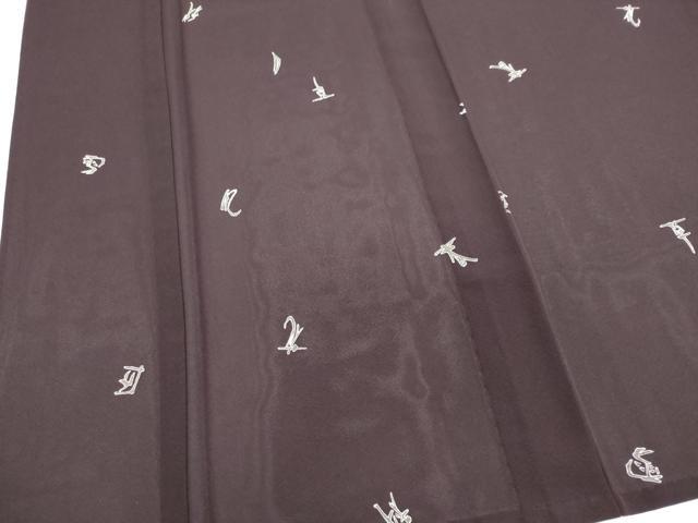 平和屋着物＊夏物　小紋　紗　文字文　正絹　逸品　CABI6462ou