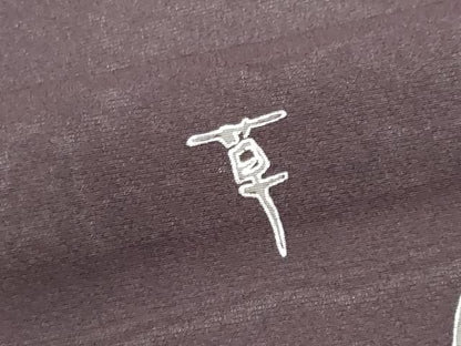 平和屋着物＊夏物　小紋　紗　文字文　正絹　逸品　CABI6462ou