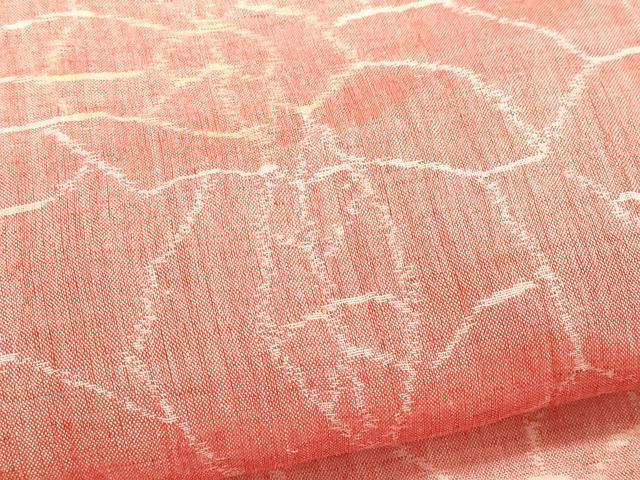平和屋着物＊夏物　本場小千谷ちぢみ　幾何学文　麻　逸品　CABI6464ou