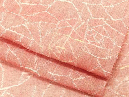 平和屋着物＊夏物　本場小千谷ちぢみ　幾何学文　麻　逸品　CABI6464ou