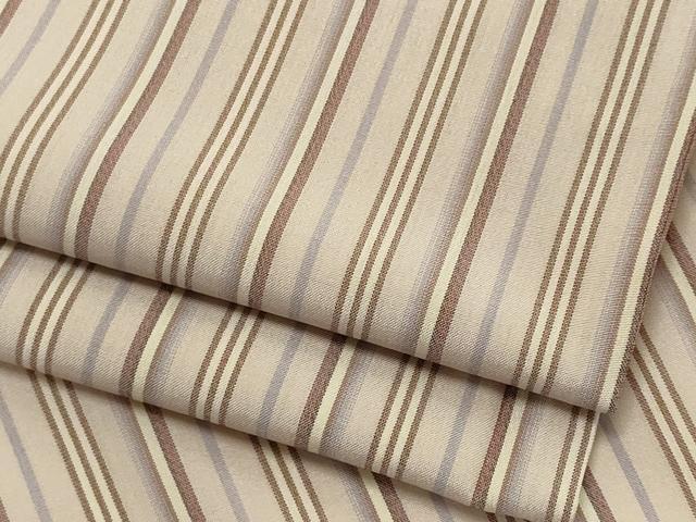 平和屋着物＊夏物　お召　紗　縞　　正絹　逸品　CABI6466ou