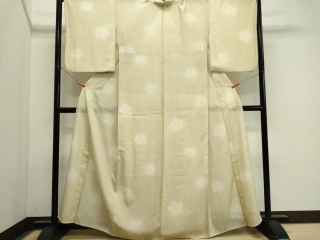 平和屋着物＊夏物　小紋　絽　舞花文　正絹　逸品　CABI6467ou