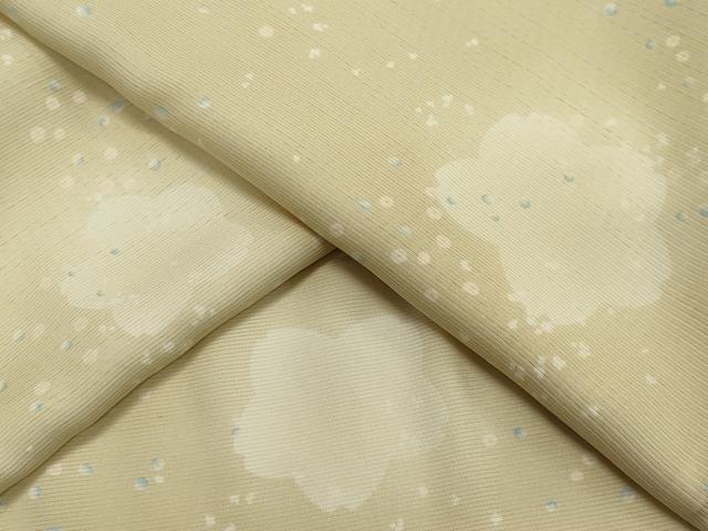 平和屋着物＊夏物　小紋　絽　舞花文　正絹　逸品　CABI6467ou