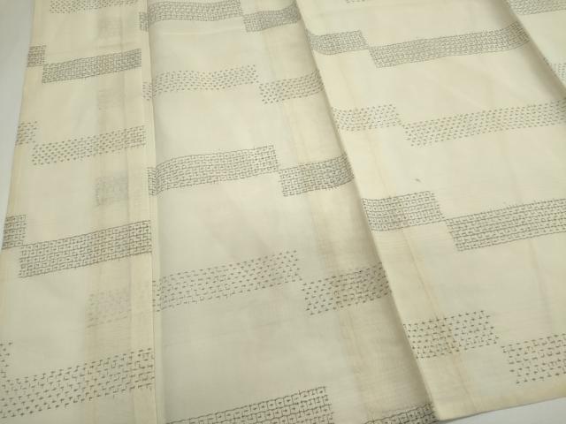 平和屋着物＊夏物　紗紬　横段文　正絹　逸品　未使用　CABI6471ou