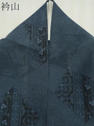 平和屋着物＊夏物　本場大島紬　夏大島　切嵌草花文　証紙付き　正絹　逸品　CABI6472ou