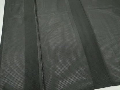 平和屋着物＊夏物　男性　色無地　絽　黒色　黒地　洗える着物　CABI6473ou