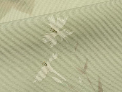 平和屋着物＊夏物　訪問着　絽　枝花文　金彩　ロング丈　正絹　逸品　CABI6475ou