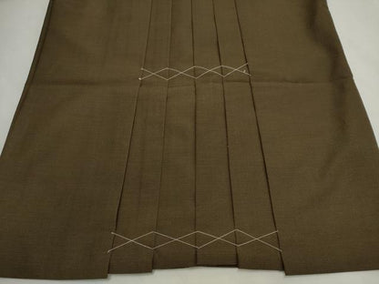 平和屋着物＊夏物　男性　行灯袴　蒲茶色　逸品　未使用　CABI6476ou