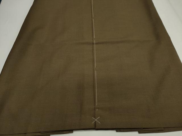 平和屋着物＊夏物　男性　行灯袴　蒲茶色　逸品　未使用　CABI6476ou