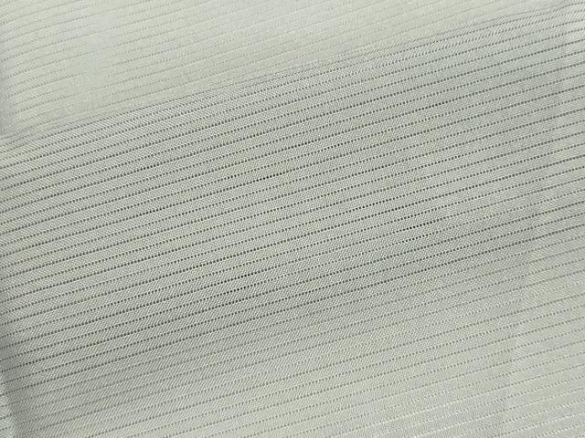 平和屋着物＊夏物　男性　色無地　絽　白鼠色　洗える着物　CABI6481ou