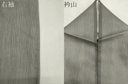 平和屋着物＊夏物　小紋　紗　間道　正絹　逸品　CABI6484ou