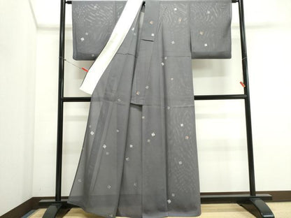 平和屋着物＊夏物　東京の老舗呉服問屋　菱一　小紋　絽　あやね格路　伊と幸　反端付き　正絹　逸品　CABI6485ou