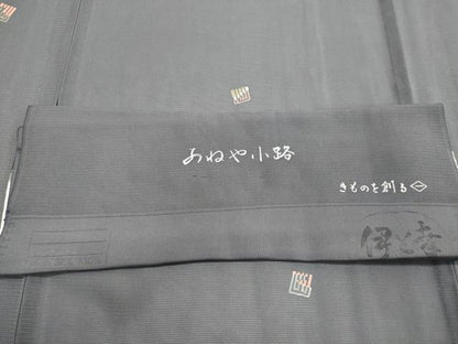 平和屋着物＊夏物　東京の老舗呉服問屋　菱一　小紋　絽　あやね格路　伊と幸　反端付き　正絹　逸品　CABI6485ou