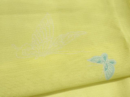 平和屋着物＊夏物　小紋　絽　舞蝶文　洗える着物　CABI6490ou