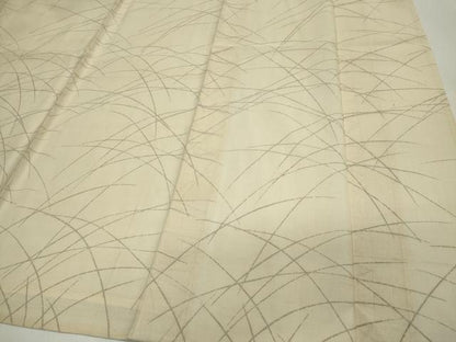 平和屋着物＊夏物　訪問着　刺繍　紗紬　草花文　金彩　正絹　逸品　CABI6495ou