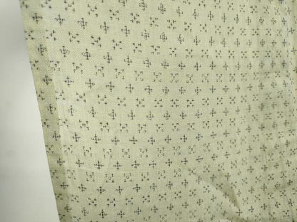 平和屋着物＊夏物　男性　本場小千谷ちぢみ　絣文様　キングサイズ　反端付き　麻　逸品　CABI6496ou
