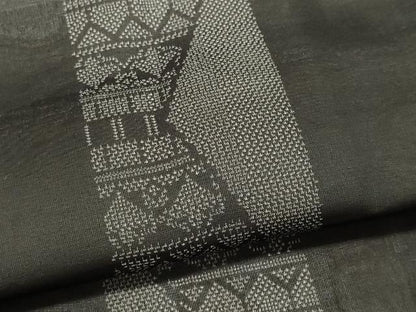 平和屋着物＊夏物　本場大島紬　夏大島　壁画文様　正絹　逸品　CABI6497ou