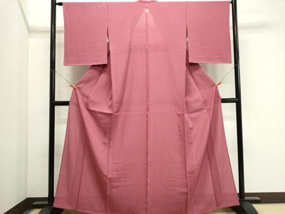 平和屋着物＊夏物　色無地　絽　長春色　正絹　逸品　未使用　CABI6500ou