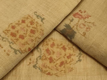 平和屋着物＊夏物　本場小千谷ちぢみ　花唐草文　麻　逸品　CABI6502ou