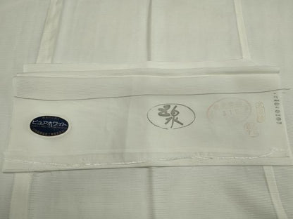 平和屋着物＊夏物　長襦袢　絽　生成り色　五泉　反端付き　正絹　逸品　CABI6505ou
