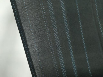 平和屋着物＊夏物　紗紬　縞　正絹　逸品　CABI6507ou