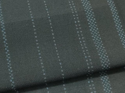 平和屋着物＊夏物　紗紬　縞　正絹　逸品　CABI6507ou