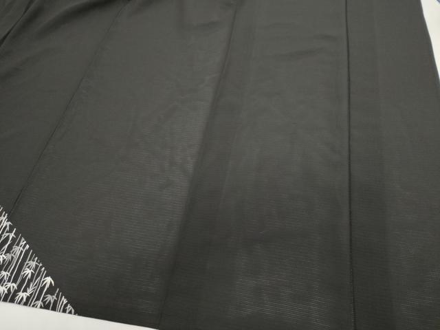 平和屋着物＊夏物　訪問着　絽　笹竹花丸文　黒地　金銀彩　正絹　逸品　未使用　CABI6510ou