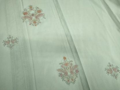平和屋着物＊夏物　中国三大刺繍　スワトウ刺繍　総刺繍　訪問着　絽　花鳥文　正絹　逸品　未使用　CABI6517ou