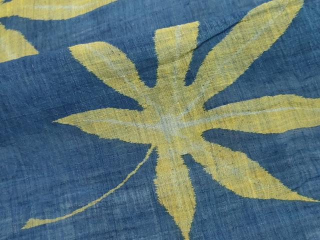平和屋着物＊夏物　本場小千谷ちぢみ　舞葉文　逸品　CABI6520ou