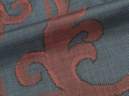 平和屋着物■本場大島紬　7マルキ　唐草文　証紙付き　正絹　逸品　CABI6525ou