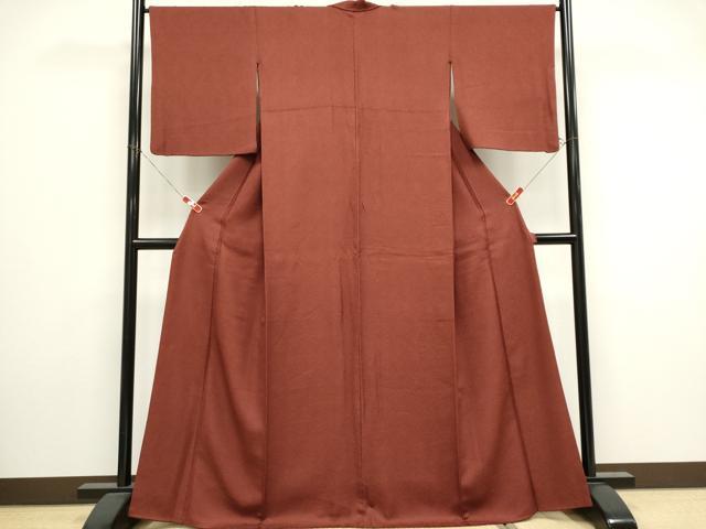 平和屋着物■江戸小紋　本草木染　鮫小紋柄　反端付き　正絹　逸品　CABI6527ou