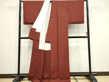 平和屋着物■江戸小紋　本草木染　鮫小紋柄　反端付き　正絹　逸品　CABI6527ou
