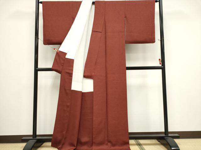 平和屋着物■江戸小紋　本草木染　鮫小紋柄　反端付き　正絹　逸品　CABI6527ou