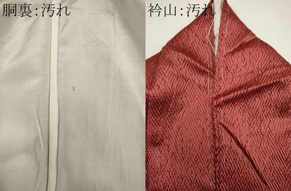平和屋着物■上質な小紋　杢目絞り　正絹　逸品　CABI6529ou
