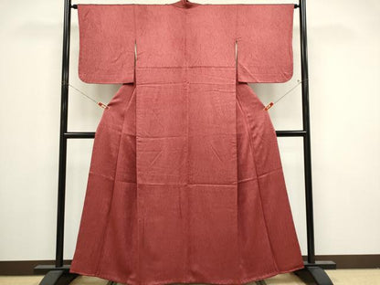 平和屋着物■上質な小紋　杢目絞り　正絹　逸品　CABI6529ou