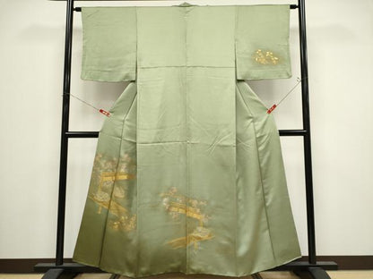 平和屋着物■訪問着　風景枝花文　暈し染め　金彩　正絹　逸品　CABI6531ou