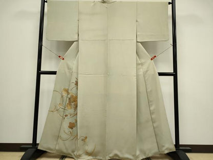 平和屋着物■訪問着　葡萄蔦の葉文　金銀彩　正絹　逸品　CABI6533ou