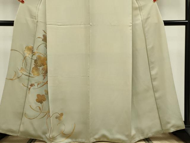 平和屋着物■訪問着　葡萄蔦の葉文　金銀彩　正絹　逸品　CABI6533ou