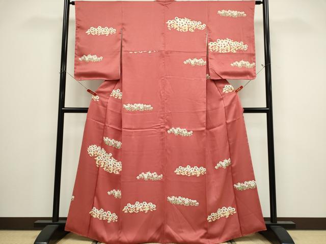 平和屋着物■訪問着　草花文　阪急百貨店扱い　正絹　逸品　CABI6534ou